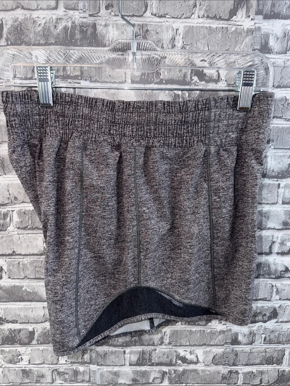 lululemon athletica Heather Gray Athletic Shorts with Built-In Liner